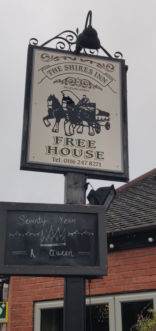 The Shires Peatling Parva pub sign